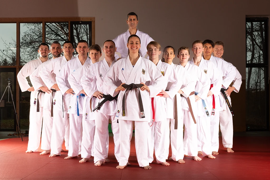 Köksal mit dem Kumite-Wettkampf-Team Kumite-Wettkampf-Team